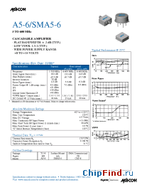 Datasheet SMA5-6 manufacturer M/A-COM